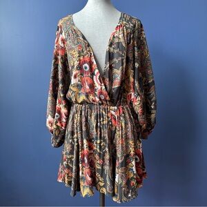 Free People Multicolor Floral Blouse